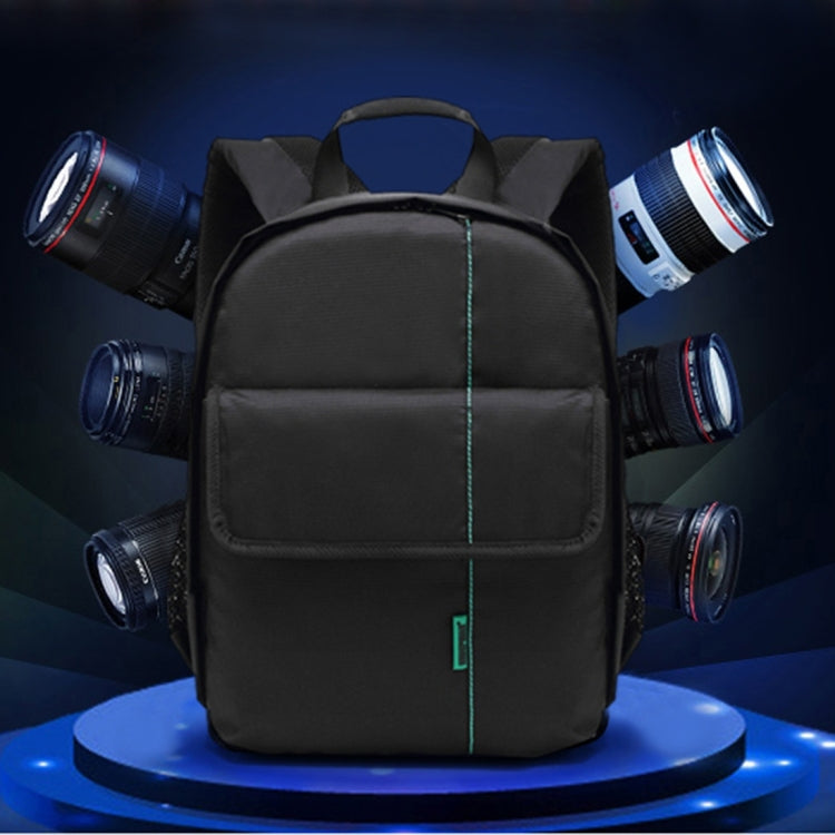 INDEPMAN DL-B013 Portable Waterproof Scratch-proof Outdoor Sports Backpack Camera Bag Phone Tablet Bag for GoPro, SJCAM, Nikon, Canon, Xiaomi Xiaoyi YI, iPad, Apple, Samsung, Huawei, Size: 26.5 * 12.5 * 33 cm(Green) - free shipping - PMC TechLife - Order now!