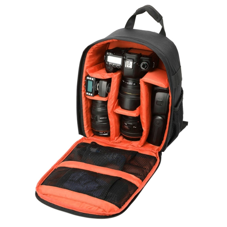 DL-B028 Portable Casual Style Waterproof Scratch-proof Outdoor Sports Backpack SLR Camera Bag Phone Bag for GoPro, SJCAM, Nikon, Canon, Xiaomi Xiaoyi YI, iPad, Apple, Samsung, Huawei, Size: 27.5 * 12.5 * 34 cm(Orange) - free shipping - PMC TechLife - Order now!