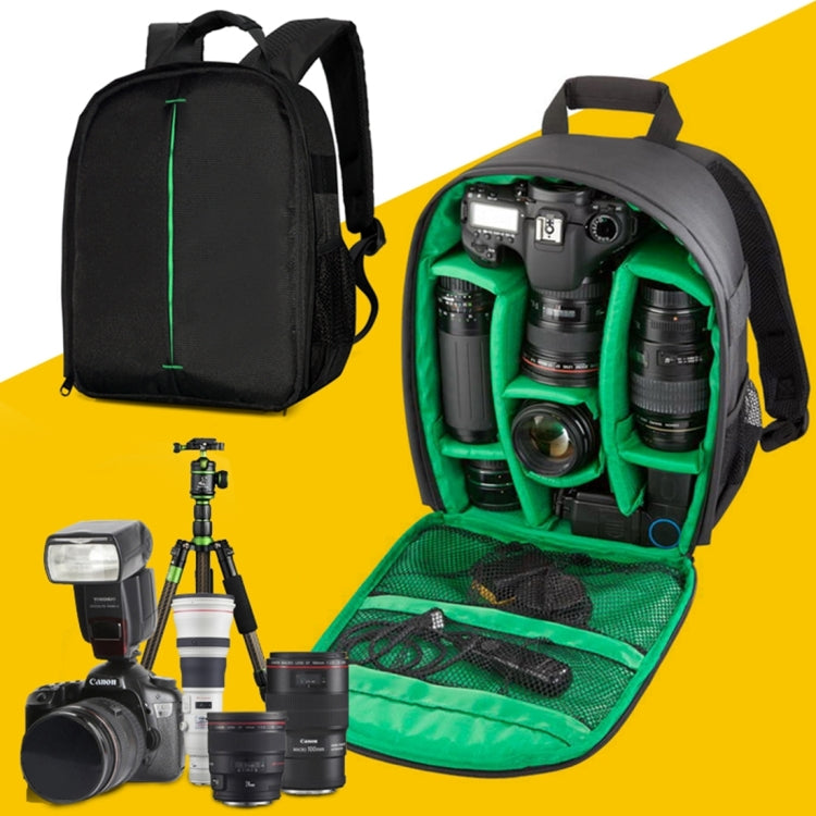 DL-B028 Portable Casual Style Waterproof Scratch-proof Outdoor Sports Backpack SLR Camera Bag Phone Bag for GoPro, SJCAM, Nikon, Canon, Xiaomi Xiaoyi YI, iPad, Apple, Samsung, Huawei, Size: 27.5 * 12.5 * 34 cm(Green) - free shipping - PMC TechLife - Order now!