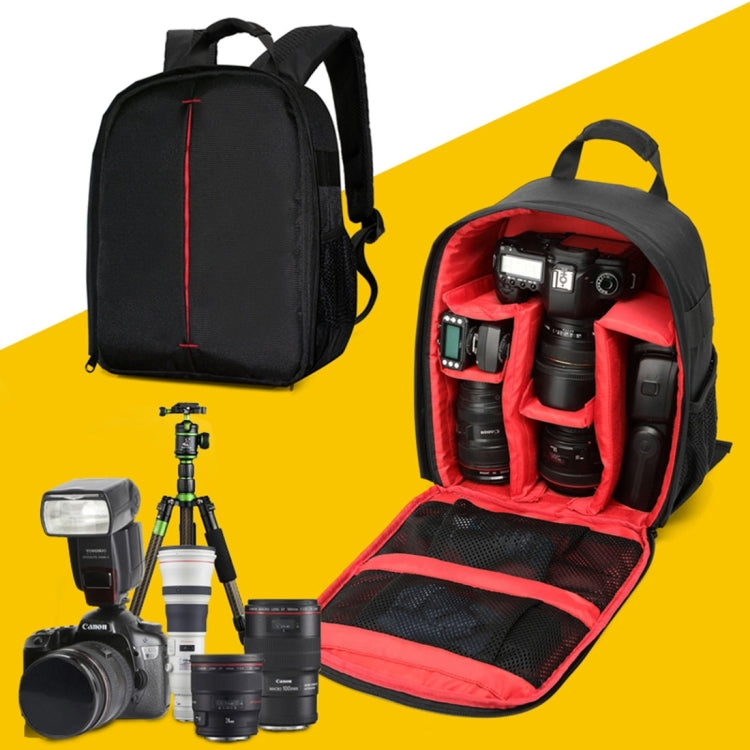 DL-B028 Portable Casual Style Waterproof Scratch-proof Outdoor Sports Backpack SLR Camera Bag Phone Bag for GoPro, SJCAM, Nikon, Canon, Xiaomi Xiaoyi YI, iPad, Apple, Samsung, Huawei, Size: 27.5 * 12.5 * 34 cm(Red) - free shipping - PMC TechLife - Order now!