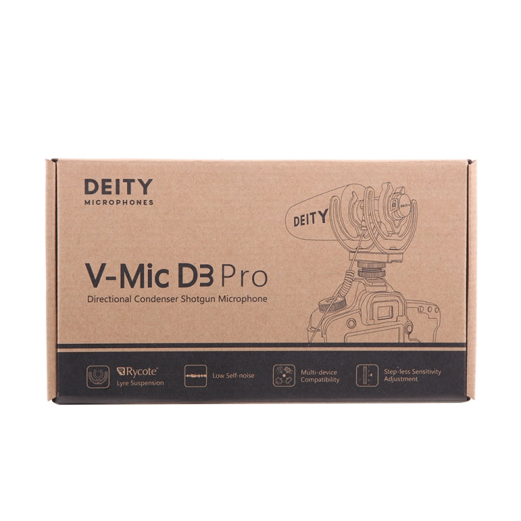 Deity V-Mic D3 Pro Directional Condenser Shotgun Microphone with Shock Mount (Black) - free shipping - PMC TechLife - Order now!