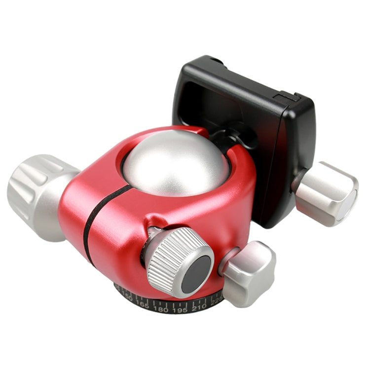 FITTEST X4 Low Center of Gravity High Locking Force Panoramic Ball Head with Quick Release Plate for DSLR & Digital Cameras, Load Max 10kg(Red) - free shipping - PMC TechLife - Order now!
