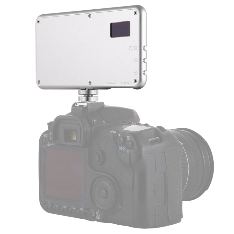 LED011S Pocket 180 LEDs Professional Vlogging Photography Video & Photo Studio Light with OLED Display & Cold Shoe Adapter Mount for Canon / Nikon DSLR Cameras - free shipping - PMC TechLife - Order now!