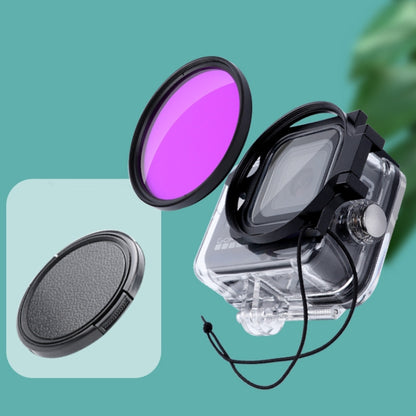 RUIGPRO for GoPro HERO8 Professional 58mm Color Dive Housing Lens Filter + Dive Housing Waterproof Case with Filter Adapter Ring & Lens Cap(Purple) - Lens Filter by RUIGPRO | Online Shopping South Africa | PMC Jewellery | Buy Now Pay Later Mobicred