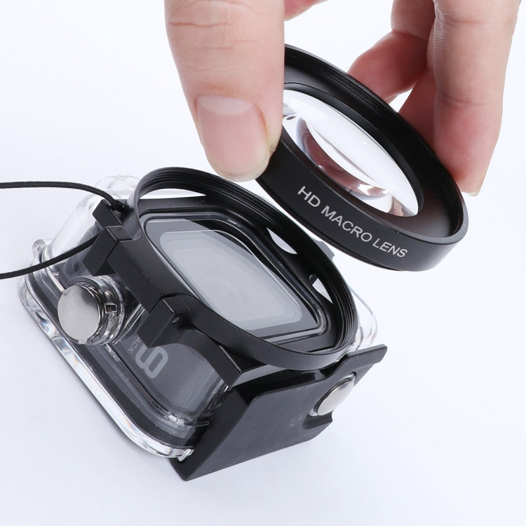 RUIGPRO for GoPro HERO8 Professional 58mm 16X Macro Lens Dive Housing Filter + Dive Housing Waterproof Case with Filter Adapter Ring & Lens Cap - free shipping - PMC TechLife - Order now!