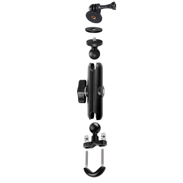 9cm Connecting Rod 20mm Ball Head Motorcycle Handlebar Fixed Mount Holder with Tripod Adapter & Screw for GoPro, Insta360, DJI and Other Action Cameras(Black) - free shipping - PMC TechLife - Order now!