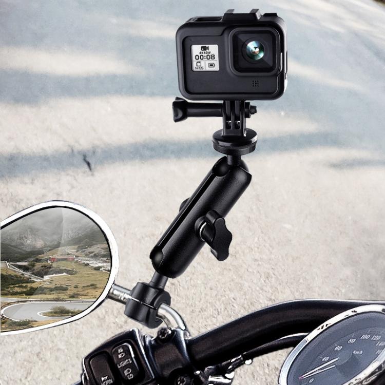 9cm Connecting Rod 20mm Ball Head Motorcycle Handlebar Fixed Mount Holder with Tripod Adapter & Screw for GoPro, Insta360, DJI and Other Action Cameras(Black) - free shipping - PMC TechLife - Order now!