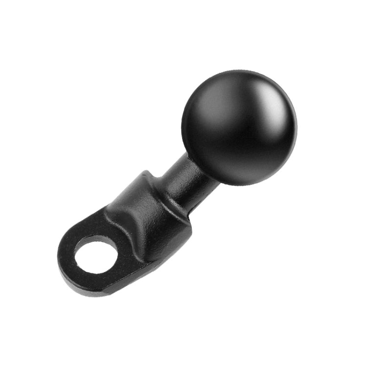 25mm Ball Head Motorcycle Rearview Mirror Screw Hole Fixed Mount Holder for GoPro, Insta360, DJI and Other Action Cameras(Black) - Bicycle Handlebar Mount by PMC TechLife | Online Shopping South Africa | PMC TechLife | Buy Now Pay Later Mobicred