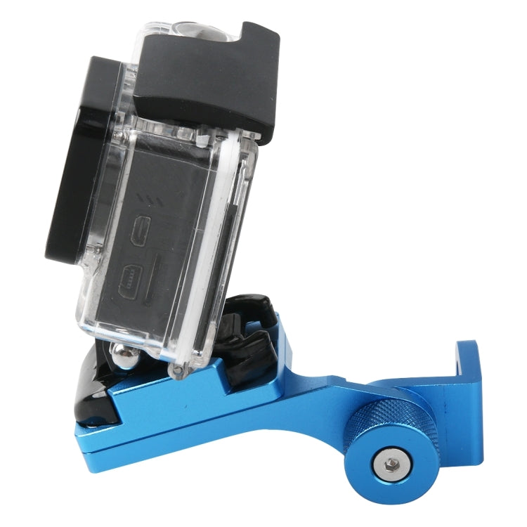 Motorcycle Rearview Mirror CNC Aluminum Alloy Stent Fixed Bracket Holder forGoPro Hero12 Black / Hero11 /10 /9 /8 /7 /6 /5, Insta360 Ace / Ace Pro, DJI Osmo Action 4 and Other Action Cameras(Blue) - Bicycle Handlebar Mount by PMC TechLife | Online Shopping South Africa | PMC TechLife | Buy Now Pay Later Mobicred