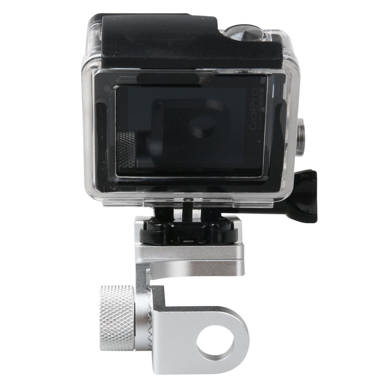 Motorcycle Rearview Mirror CNC Aluminum Alloy Stent Fixed Bracket Holder forGoPro Hero12 Black / Hero11 /10 /9 /8 /7 /6 /5, Insta360 Ace / Ace Pro, DJI Osmo Action 4 and Other Action Cameras(Silver) - Bicycle Handlebar Mount by PMC TechLife | Online Shopping South Africa | PMC TechLife | Buy Now Pay Later Mobicred