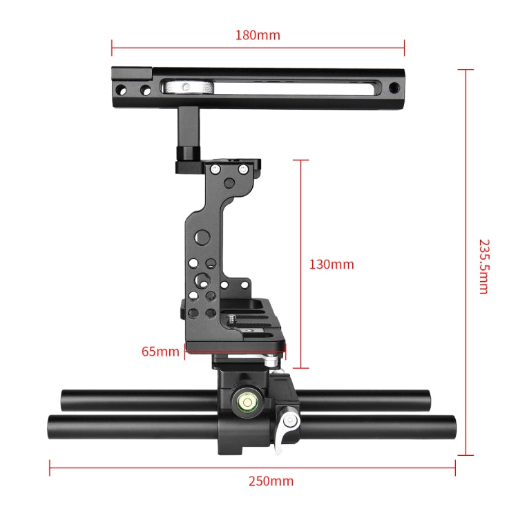 YELANGU C15 YLG0711A Video Camera Cage Stabilizer with Handle & Rail Rod for Nikon Z6 / Z7(Black) - free shipping - PMC TechLife - Order now!