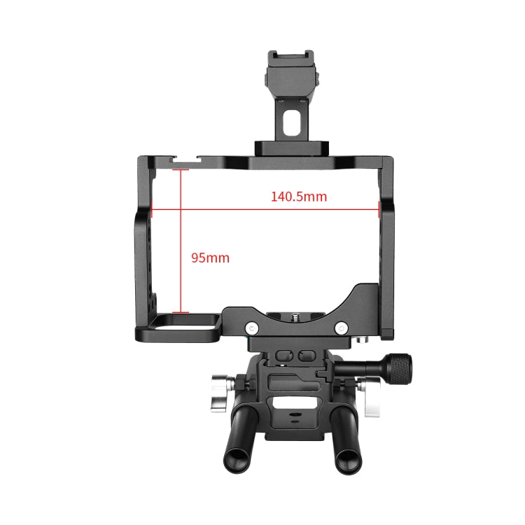 YELANGU C15 YLG0711A Video Camera Cage Stabilizer with Handle & Rail Rod for Nikon Z6 / Z7(Black) - free shipping - PMC TechLife - Order now!