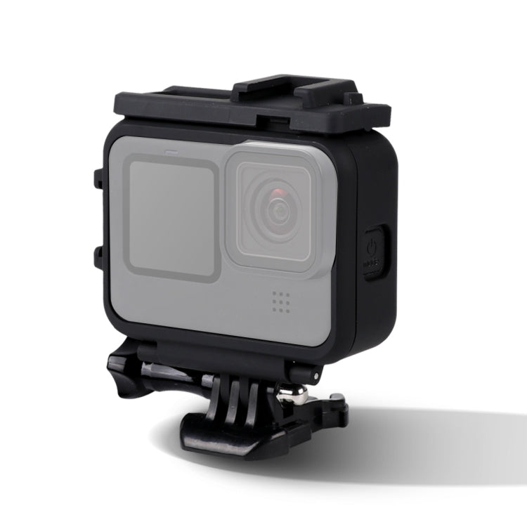 For GoPro HERO10 Black / HERO9 Black Plastic Frame Mount Protective Case with Base Buckle & Long Screw(Black) - Protective Frame by PMC Jewellery | Online Shopping South Africa | PMC Jewellery | Buy Now Pay Later Mobicred
