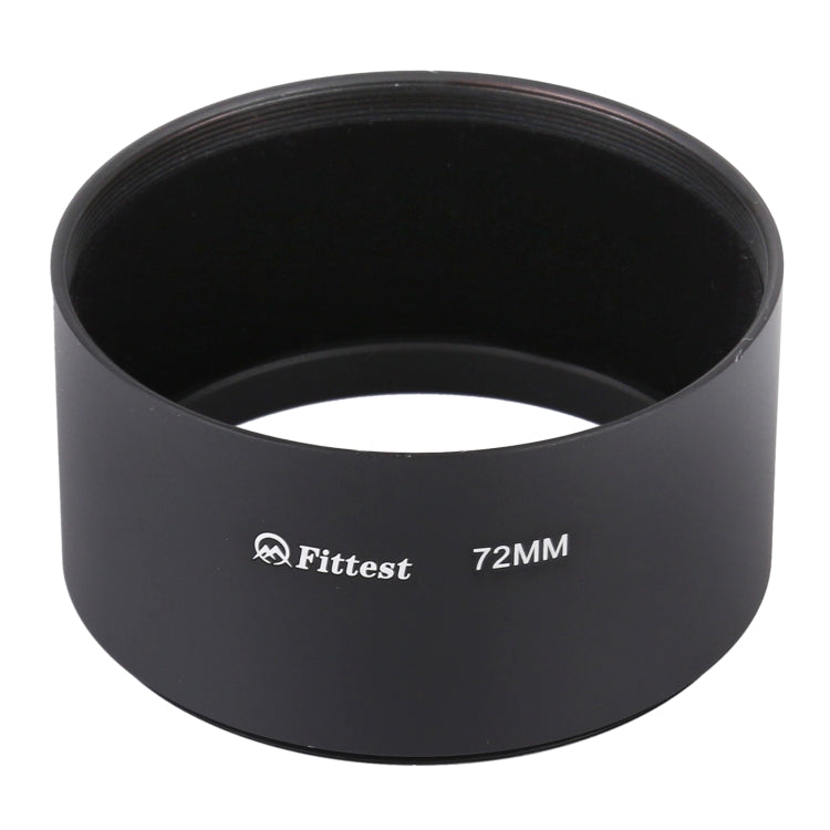 FITTEST 72mm Thread Type Straight Tube Full Metal Lens Hood Shade for Medium Telephoto Lens - free shipping - PMC TechLife - Order now!