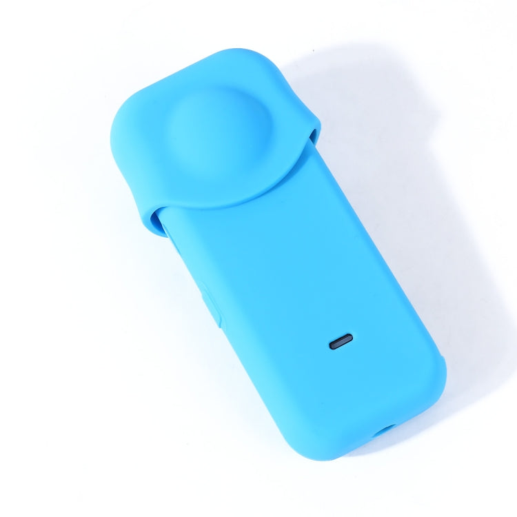 Full Body Dust-proof Silicone Protective Case for Insta360 ONE X2(Blue) - Case & Bags by PMC Jewellery | Online Shopping South Africa | PMC Jewellery | Buy Now Pay Later Mobicred