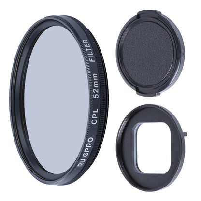 RUIGPRO for GoPro HERO10 Black / HERO9 Black Professional 52mm CPL Lens Filter with Filter Adapter Ring & Lens Cap - Lens Filter by RUIGPRO | Online Shopping South Africa | PMC Jewellery | Buy Now Pay Later Mobicred