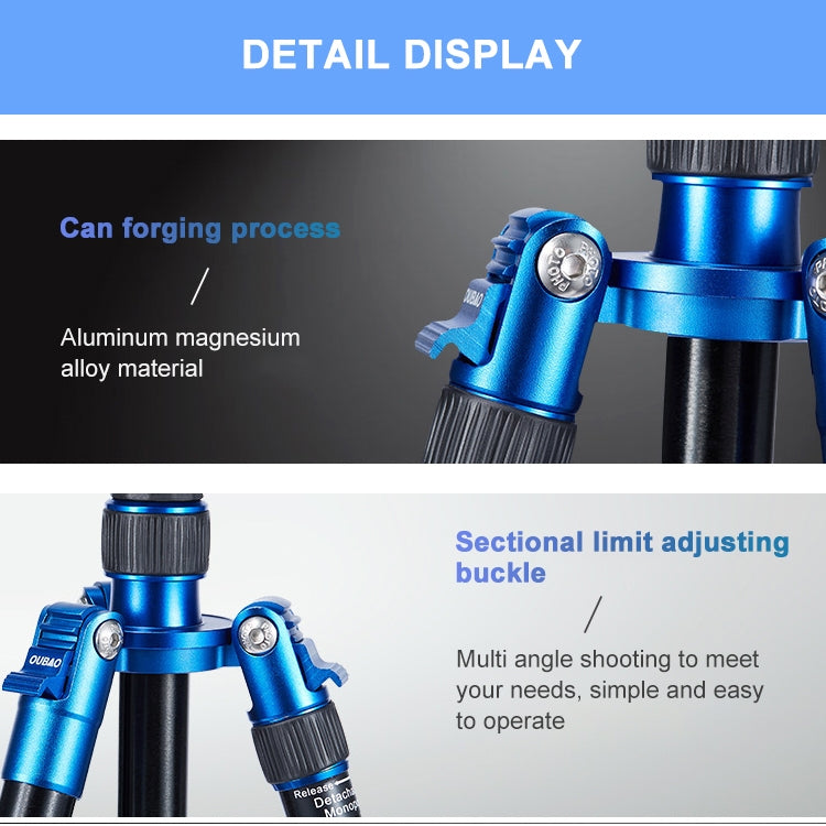 TRIOPO Oubao A-688 Adjustable Portable  Aluminum Alloy Tripod with Ball Head for SLR Camera - free shipping - PMC TechLife - Order now!