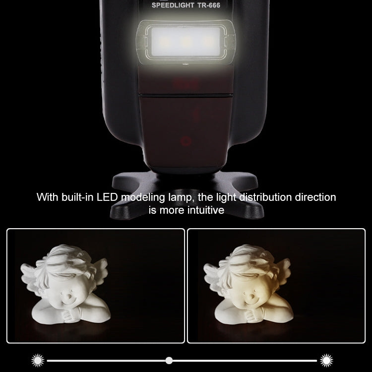 Triopo TR-666 2000mAh 2.4G Wireless Dual TTL Mode Flash Speedlite for Canon / Nikon DSLR Cameras - free shipping - PMC TechLife - Order now!