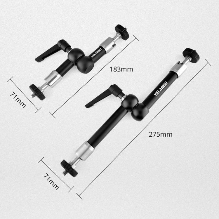 YELANGU 7 inch Adjustable Friction Articulating Magic Arm (Black) - free shipping - PMC TechLife - Order now!