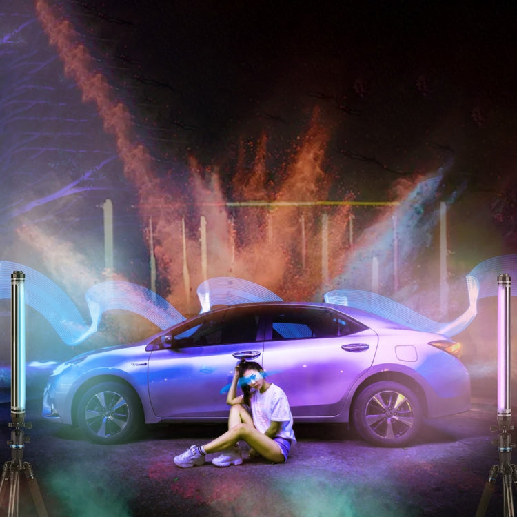 LUXCeO P7RGB Pro Colorful Photo LED Stick Video Light APP Control Adjustable Color Temperature Waterproof Handheld LED Fill Light with Remote Control - free shipping - PMC TechLife - Order now!