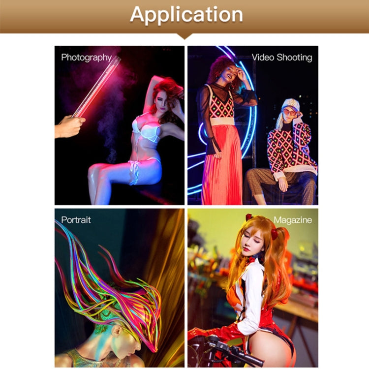 LUXCeO P7RGB Colorful Photo LED Stick Video Light APP Control Adjustable Color Temperature Waterproof Handheld LED Fill Light with Remote Control - free shipping - PMC TechLife - Order now!