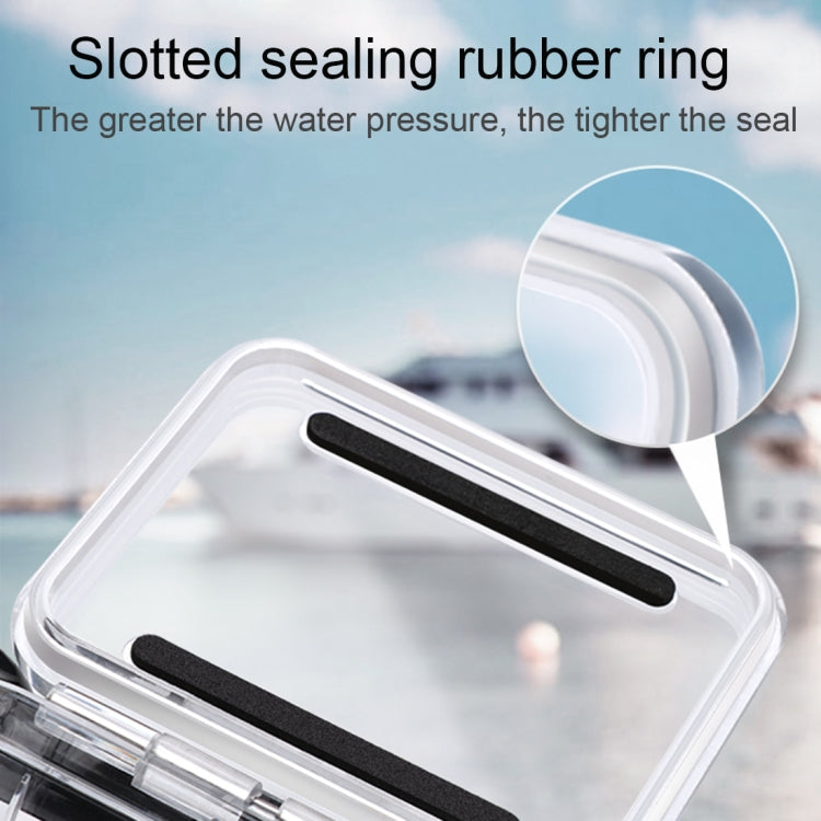 For GoPro HERO8 Black 45m Waterproof Housing Protective Case with Buckle Basic Mount & Screw & Floating Bobber Grip & Strap & Anti-Fog Inserts(Transparent) - free shipping - PMC TechLife - Order now!