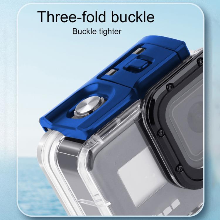 For GoPro HERO8 Black 45m Waterproof Housing Protective Case with Buckle Basic Mount & Screw & (Purple, Red, Pink) Filters & Floating Bobber Grip & Strap & Anti-Fog Inserts (Transparent) - Waterproof Cases by PMC TechLife | Online Shopping South Africa | PMC TechLife | Buy Now Pay Later Mobicred