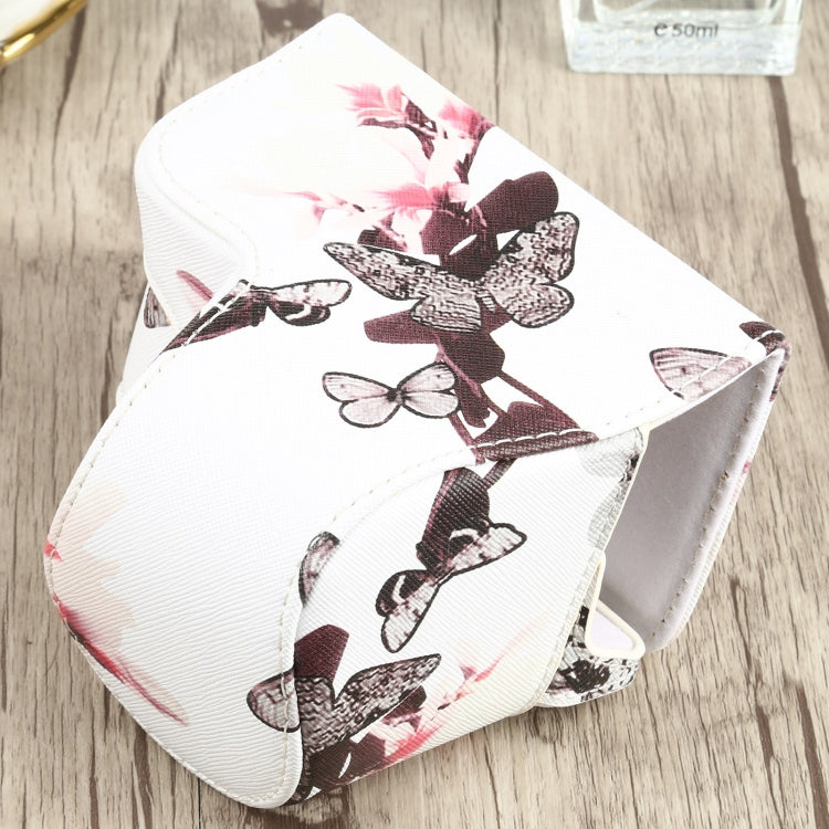 Flower Pattern PU Leather Camera Case for Sony A6000 / A6300 / A6400 / Nex 6 (White) - free shipping - PMC TechLife - Order now!