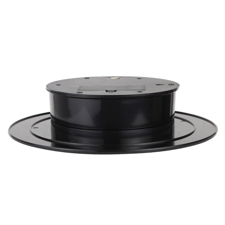 25cm 360 Degree Electric Rotating Mirror Surface Turntable Display Stand Video Shooting Props Turntable for Photography, Load 3kg, Powered by Battery(White + Black) - free shipping - PMc TechLife - Order now!