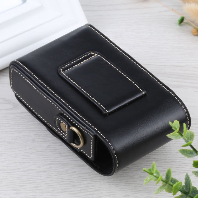 Vertical Flip Full Body Camera PU Leather Case Bag with Strap for Ricoh GR III / GRII, Sony ZV-1 / DSC-RX100M7 / RX100M6 / RX100M5 / RX100M2 (Black) - free shipping - PMC TechLife - Order now!