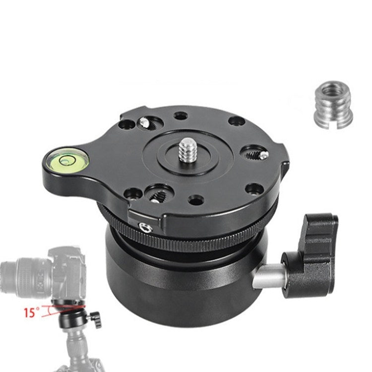 BEXIN DY-60N 3/8 inch Thread Dome Professional Tripod Leveling 360 Degree Panorama Head Base with Bubble Level & 3/8 inch Screw Adapter - free shipping - PMC TechLife - Order now!