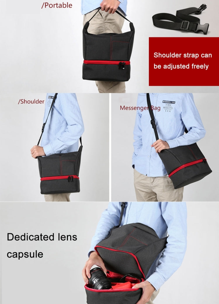 HU107513 Portable Waterproof Scratch-proof Abrasive Material Outdoor Sports Sling Shoulder Bag Handbag DSLR Camera Bag Phone Bag with Adjustable Detachable Shoulder Strap for GoPro, SJCAM, Nikon, Cano ...  Samsung, Huawei, Size: 25.5 x 20.5 x 29 cm(Green) - free shipping - PMC TechLife - Order now!