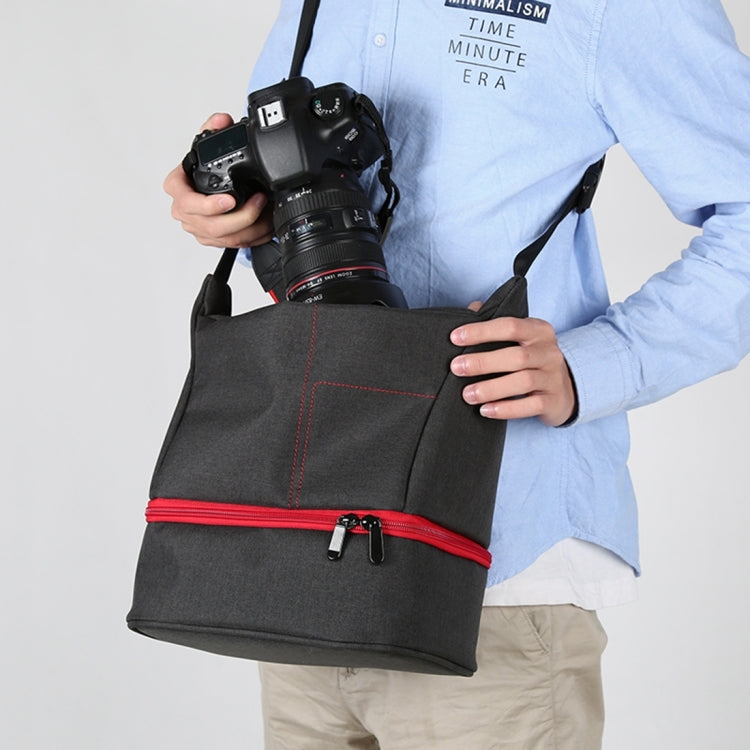 HU107513 Portable Waterproof Scratch-proof Abrasive Material Outdoor Sports Sling Shoulder Bag Handbag DSLR Camera Bag Phone Bag with Adjustable Detachable Shoulder Strap for GoPro, SJCAM, Nikon, Cano ... e, Samsung, Huawei, Size: 25.5 x 20.5 x 29 cm(Red) - free shipping - PMC TechLife - Order now!