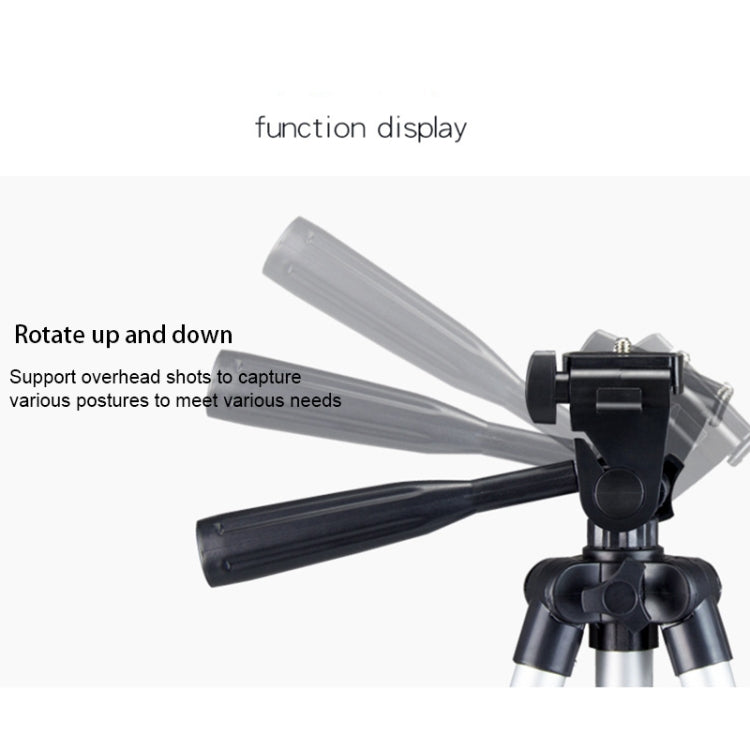 Live Broadcast Tripod 4-Section Folding Legs Aluminum Alloy Tripod Mount with U-Shape Three-Dimensional Tripod Head for DSLR & Digital Camera, Adjustable Height: 35-106cm - free shipping - PMC TechLife - Order now!