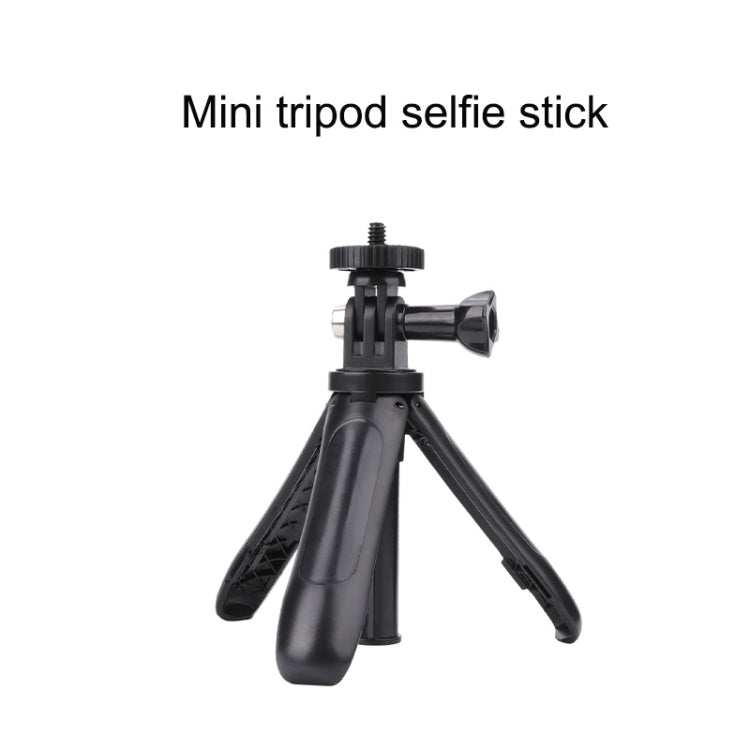 Multi-functional Foldable Tripod Holder Selfie Monopod Stick for GoPro Hero12 Black / Hero11 /10 /9 /8 /7 /6 /5, Insta360 Ace / Ace Pro, DJI Osmo Action 4 and Other Action Cameras, Length: 12-23cm(Red) - Extendable Pole by PMC TechLife | Online Shopping South Africa | PMC TechLife