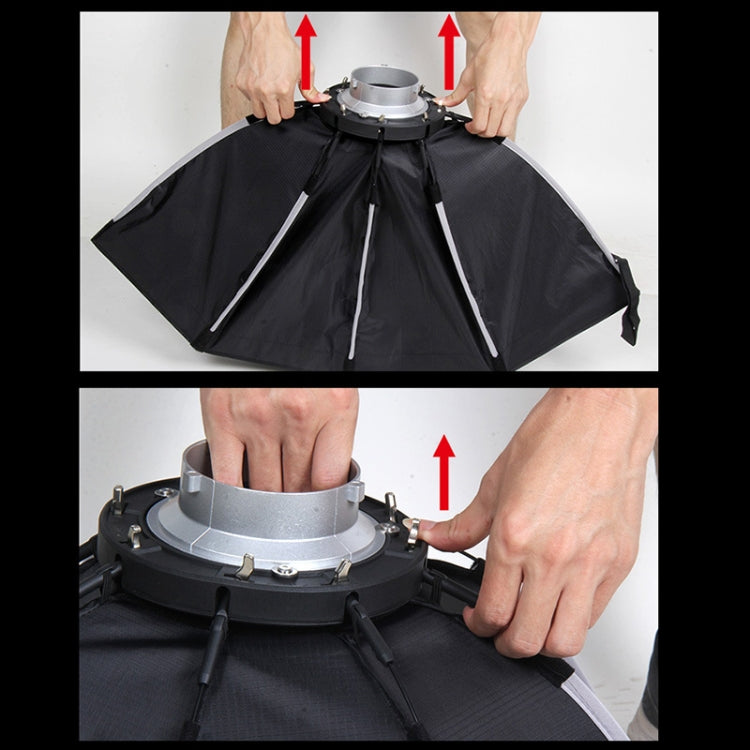TRIOPO K2-55 55cm Speedlite Flash Octagon Parabolic Softbox Bowens Mount Diffuser(Black) - free shipping - PMC TechLife - Order now!