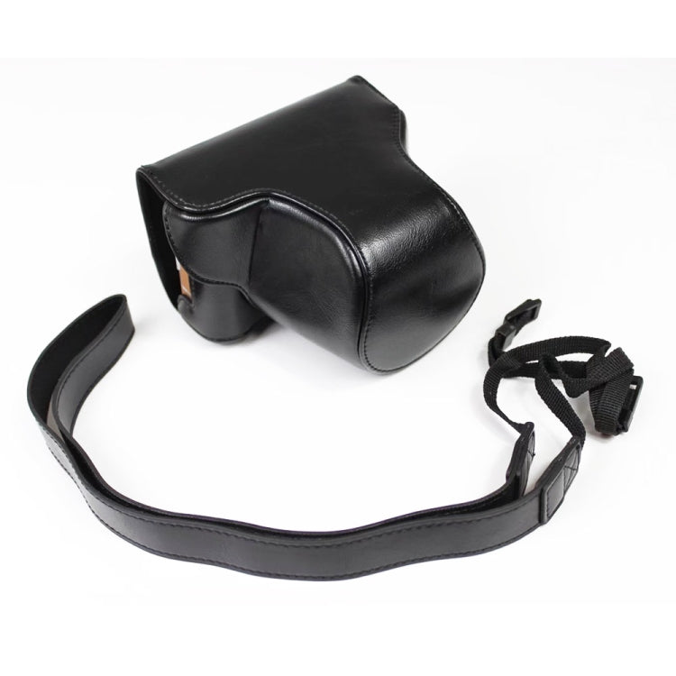 PU Leather Camera Full Body Case Bag with Strap for FUJIFILM X-A7 / X-A20 (15-55mm Lens) (Black) - Leather Bag by PMC TechLife | Online Shopping South Africa | PMC TechLife | Buy Now Pay Later Mobicred