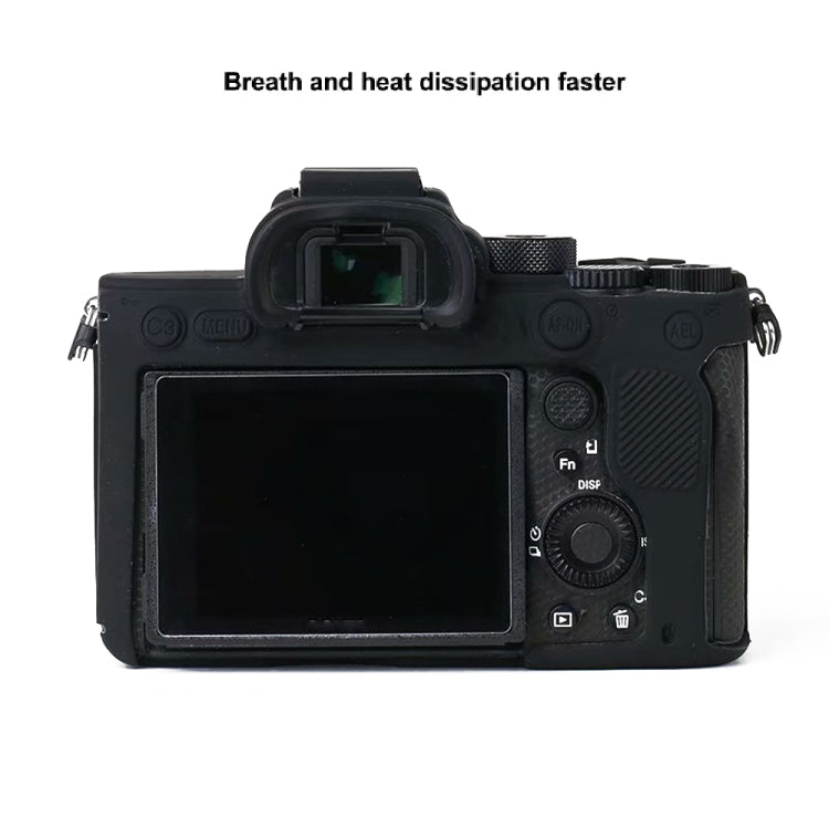 For Sony A7R4 Soft Silicone Protective Case(Orange) - Protective Case by PMC TechLife | Online Shopping South Africa | PMC TechLife | Buy Now Pay Later Mobicred