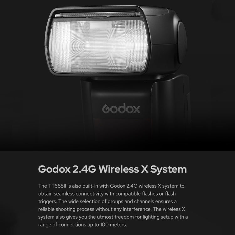 Godox TT685II-S 2.4GHz Wireless TTL HSS 1/8000s Flash Speedlite for Sony (Black) - free shipping - PMC TechLife - Order now!