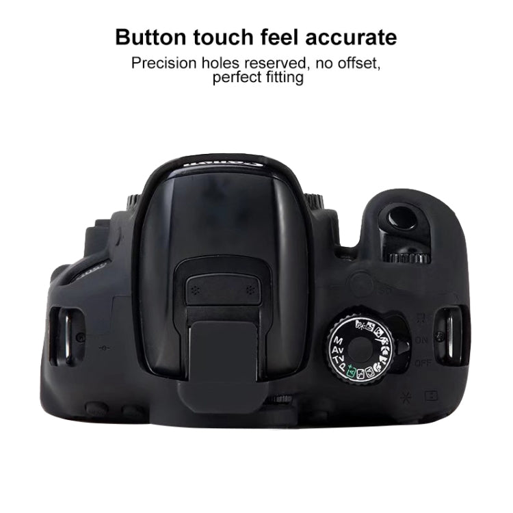 For Canon EOS 600D Soft Silicone Protective Case(Red) - Protective Case by PMC TechLife | Online Shopping South Africa | PMC TechLife | Buy Now Pay Later Mobicred