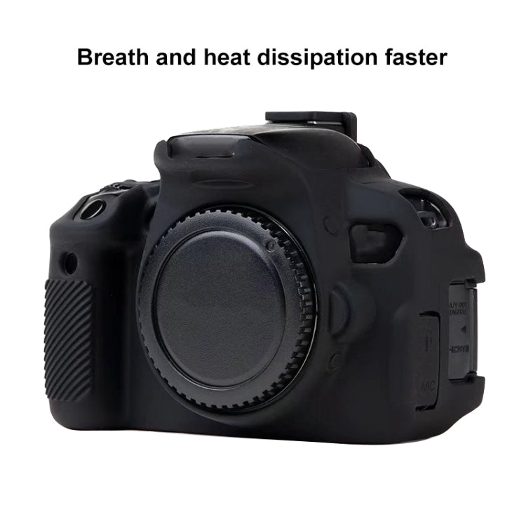 For Canon EOS 600D Soft Silicone Protective Case(Yellow) - Protective Case by PMC TechLife | Online Shopping South Africa | PMC TechLife | Buy Now Pay Later Mobicred