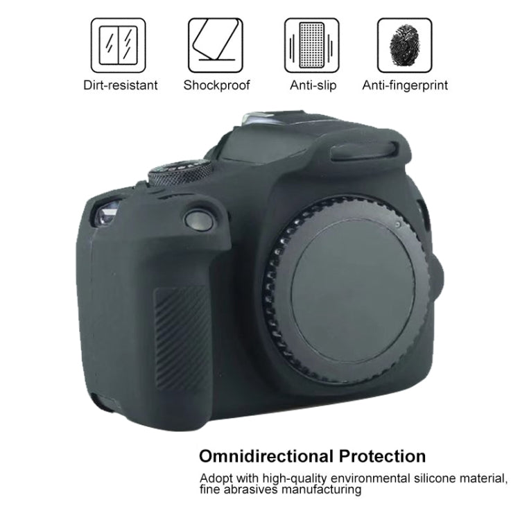 Soft Silicone Protective Case for Canon EOS 2000D (Yellow) - Protective Case by PMC TechLife | Online Shopping South Africa | PMC TechLife | Buy Now Pay Later Mobicred