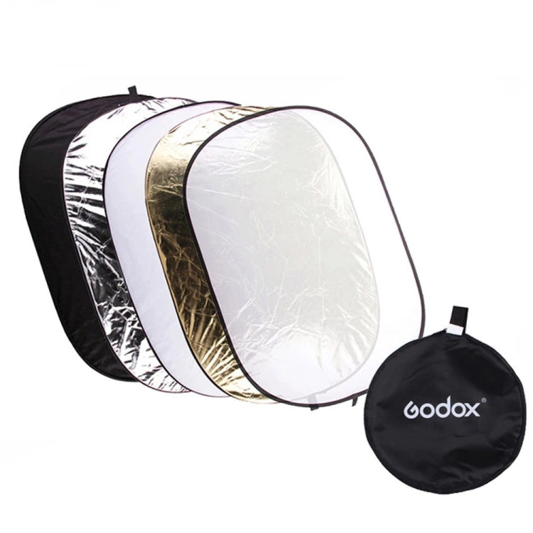 Godox FT05-1 150 x 200cm 5-in-1 Silver / Soft / Gold / White / Black Oval Folding Reflector Board - free shipping - PMC TechLife - Order now!