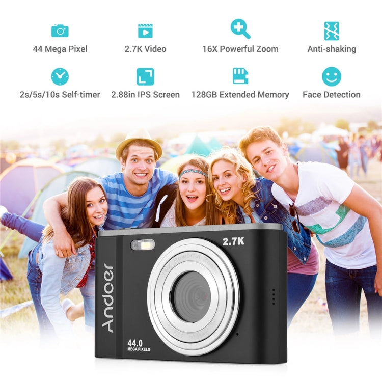 DC302 2.88 inch 44MP 16X Zoom 2.7K Full HD Digital Camera Children Card Camera, US Plug(Pink) - Children Cameras by PMC TechLife | Online Shopping South Africa | PMC TechLife | Buy Now Pay Later Mobicred