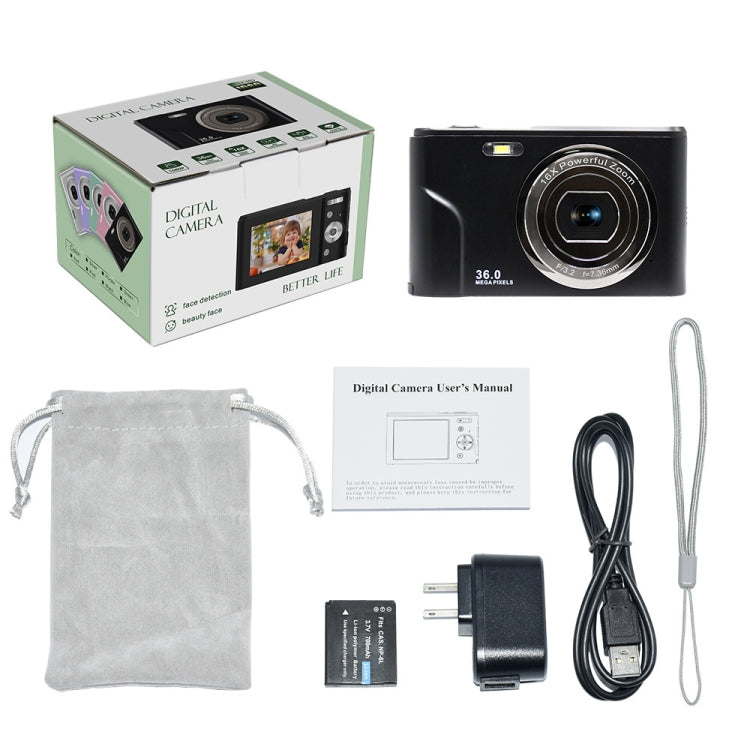 DC311 2.4 inch 36MP 16X Zoom 2.7K Full HD Digital Camera Children Card Camera, UK Plug (Silver) - Children Cameras by PMC TechLife | Online Shopping South Africa | PMC TechLife | Buy Now Pay Later Mobicred