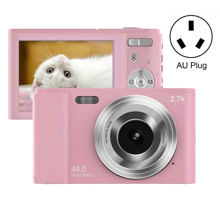 DC302 2.88 inch 44MP 16X Zoom 2.7K Full HD Digital Camera Children Card Camera, AU Plug (Pink) - Children Cameras by PMC TechLife | Online Shopping South Africa | PMC TechLife | Buy Now Pay Later Mobicred