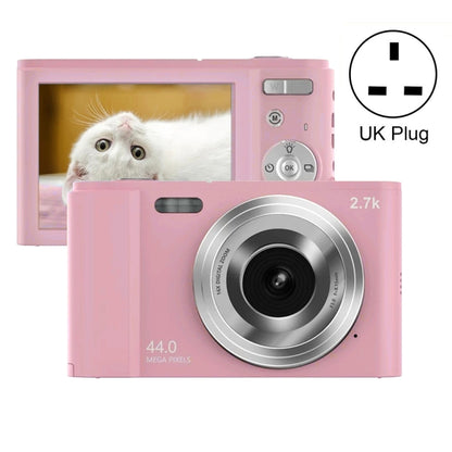 DC302 2.88 inch 44MP 16X Zoom 2.7K Full HD Digital Camera Children Card Camera, UK Plug (Pink) - Children Cameras by PMC Jewellery | Online Shopping South Africa | PMC Jewellery | Buy Now Pay Later Mobicred