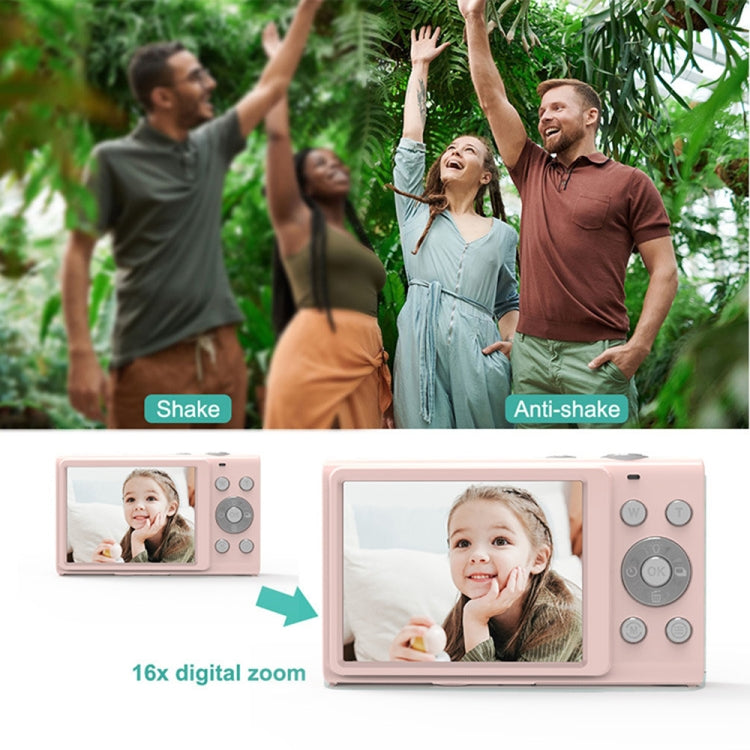 DC402 2.4 inch 44MP 16X Zoom 2.7K Full HD Digital Camera Children Card Camera, UK Plug (Black) - free shipping - PMC Jewellery - Order now!
