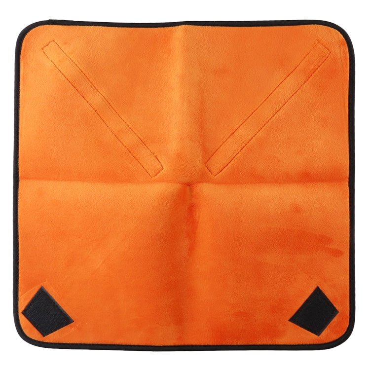 Hundred-folding Cloth Photography Camera SLR Liner Lens Bag Thickening Wrapped Cloth Plus Velvet, Size: 45x45cm (Orange) - free shipping - PMC TechLife - Order now!
