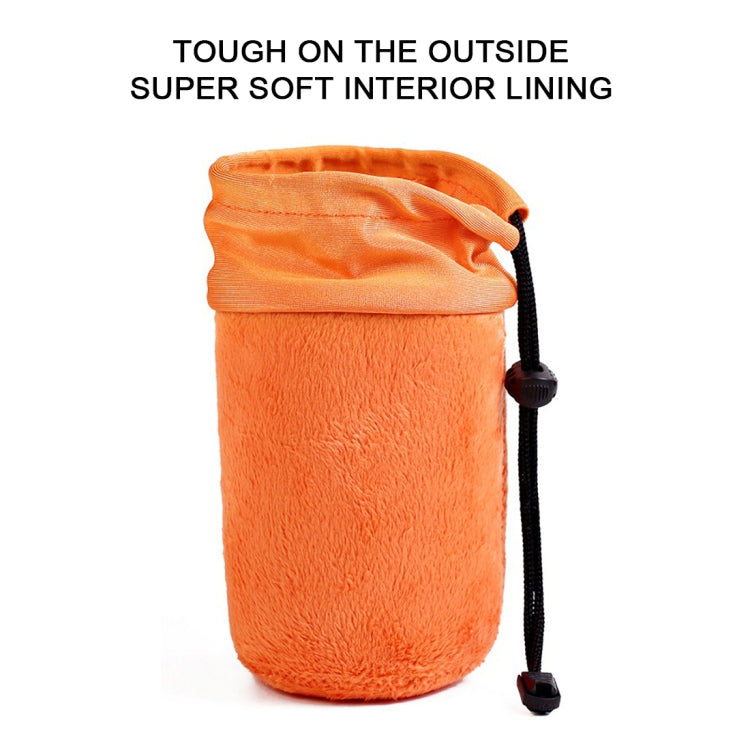 4 in 1 SLR Camera Lens Bag Micro Single Lens Bag Lens Inner Bile Bag Waterproof Protective Case Plus Velvet Thickening (Orange) - free shipping - PMC TechLife - Order now!